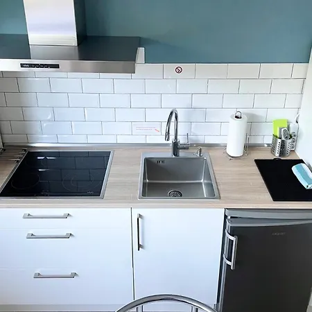 'ein Bett Im Kornfeld', Kueche, 30qm, Souterrain Apartment Welver