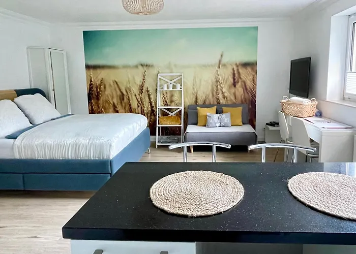 'ein Bett Im Kornfeld', Küche, 30qm, Souterrain Apartamento *